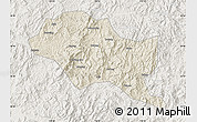Shaded Relief Map of Nanping Shi, lighten