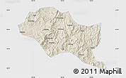 Shaded Relief Map of Nanping Shi, single color outside