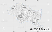 Silver Style Map of Nanping Shi, single color outside