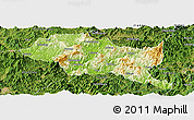 Physical Panoramic Map of Nanping Shi, satellite outside