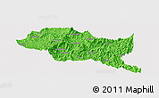 Political Panoramic Map of Nanping Shi, cropped outside