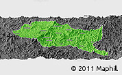 Political Panoramic Map of Nanping Shi, darken, desaturated