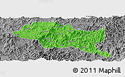 Political Panoramic Map of Nanping Shi, desaturated
