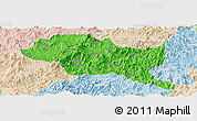 Political Panoramic Map of Nanping Shi, lighten