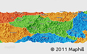 Political Panoramic Map of Nanping Shi