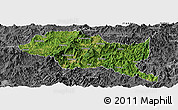 Satellite Panoramic Map of Nanping Shi, desaturated