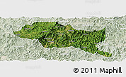 Satellite Panoramic Map of Nanping Shi, lighten