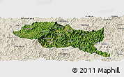 Satellite Panoramic Map of Nanping Shi, shaded relief outside