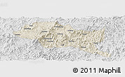 Shaded Relief Panoramic Map of Nanping Shi, lighten, desaturated