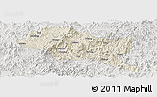 Shaded Relief Panoramic Map of Nanping Shi, lighten, semi-desaturated