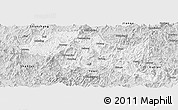 Silver Style Panoramic Map of Nanping Shi