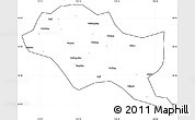 Blank Simple Map of Nanping Shi, cropped outside