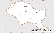 Classic Style Simple Map of Nanping Shi, cropped outside
