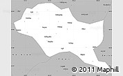 Gray Simple Map of Nanping Shi