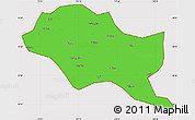 Political Simple Map of Nanping Shi, cropped outside