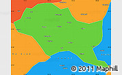 Political Simple Map of Nanping Shi