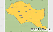Savanna Style Simple Map of Nanping Shi, cropped outside