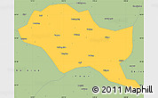 Savanna Style Simple Map of Nanping Shi