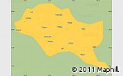 Savanna Style Simple Map of Nanping Shi, single color outside
