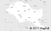 Silver Style Simple Map of Nanping Shi