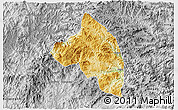 Physical 3D Map of Pingnan, desaturated