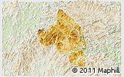 Physical 3D Map of Pingnan, lighten
