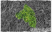 Satellite 3D Map of Pingnan, desaturated