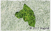 Satellite 3D Map of Pingnan, lighten