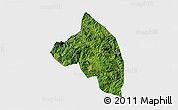 Satellite 3D Map of Pingnan, single color outside