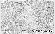 Silver Style 3D Map of Pingnan