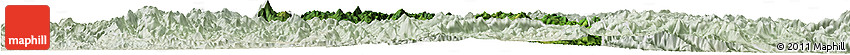 Satellite Horizon Map of Pingnan, lighten