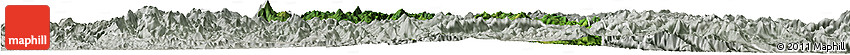 Satellite Horizon Map of Pingnan, lighten, semi-desaturated