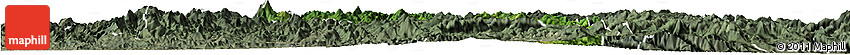 Satellite Horizon Map of Pingnan, semi-desaturated