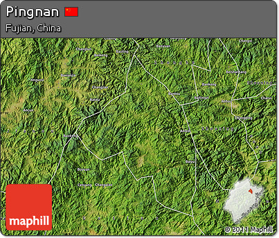 Satellite Map of Pingnan