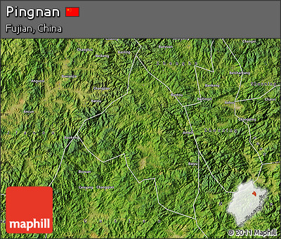 Satellite Map of Pingnan