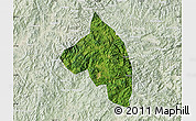 Satellite Map of Pingnan, lighten