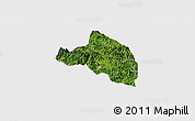 Satellite Panoramic Map of Pingnan, cropped outside