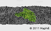 Satellite Panoramic Map of Pingnan, desaturated