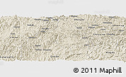 Shaded Relief Panoramic Map of Pingnan
