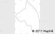 Blank Simple Map of Pingnan, cropped outside, no labels
