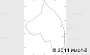 Blank Simple Map of Pingnan, cropped outside