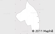 Silver Style Simple Map of Pingnan, cropped outside