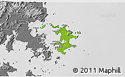 Physical 3D Map of Pingtan, desaturated