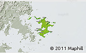 Physical 3D Map of Pingtan, lighten, semi-desaturated