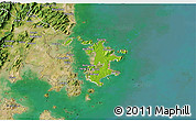 Physical 3D Map of Pingtan, satellite outside