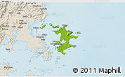 Physical 3D Map of Pingtan, shaded relief outside