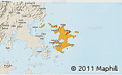Political 3D Map of Pingtan, shaded relief outside