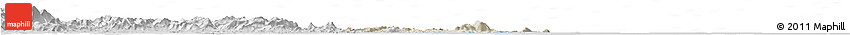 Shaded Relief Horizon Map of Pingtan, desaturated Shaded Relief Horizon Map of Pingtan, desaturated