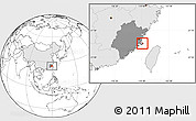 Blank Location Map of Pingtan, highlighted country, highlighted parent region