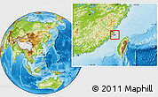 Physical Location Map of Pingtan